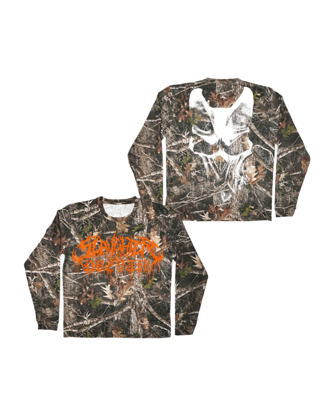 SLAUGHTER TO PREVAIL - CAMO WHITE MASK LONGSLEEVE - First Blood Merchandise