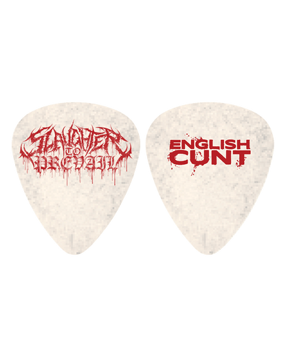 Slaughter To Prevail - English Cunt Guitar Pick - First Blood Merchandise