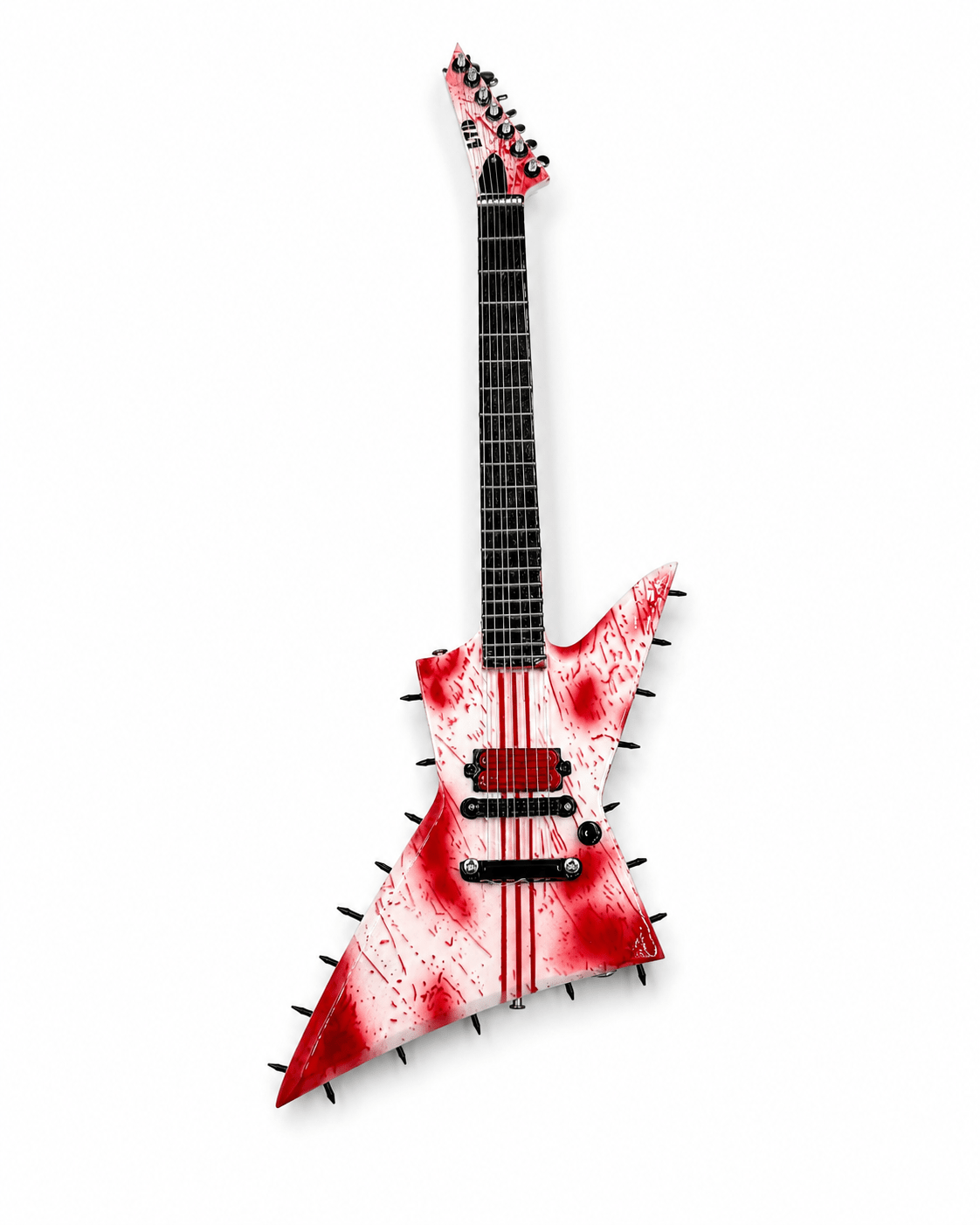 Slaughter to Prevail - Jack's White Mini Guitar - First Blood Merchandise
