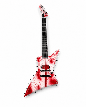 Slaughter to Prevail - Jack's White Mini Guitar - First Blood Merchandise