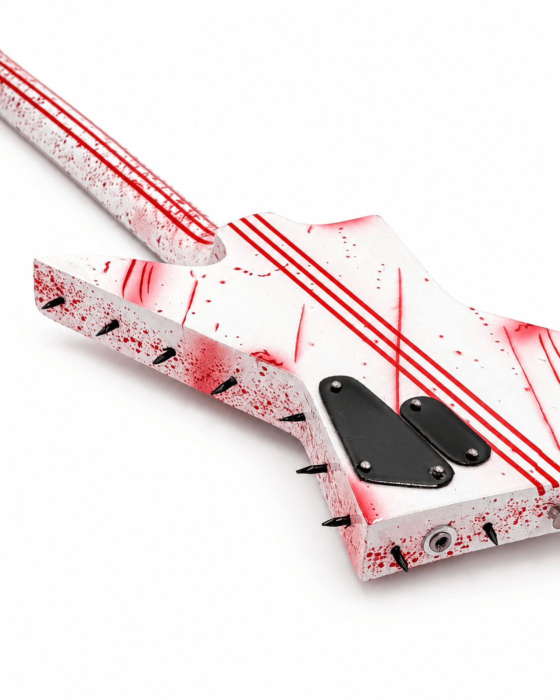 Slaughter to Prevail - Jack's White Mini Guitar - First Blood Merchandise